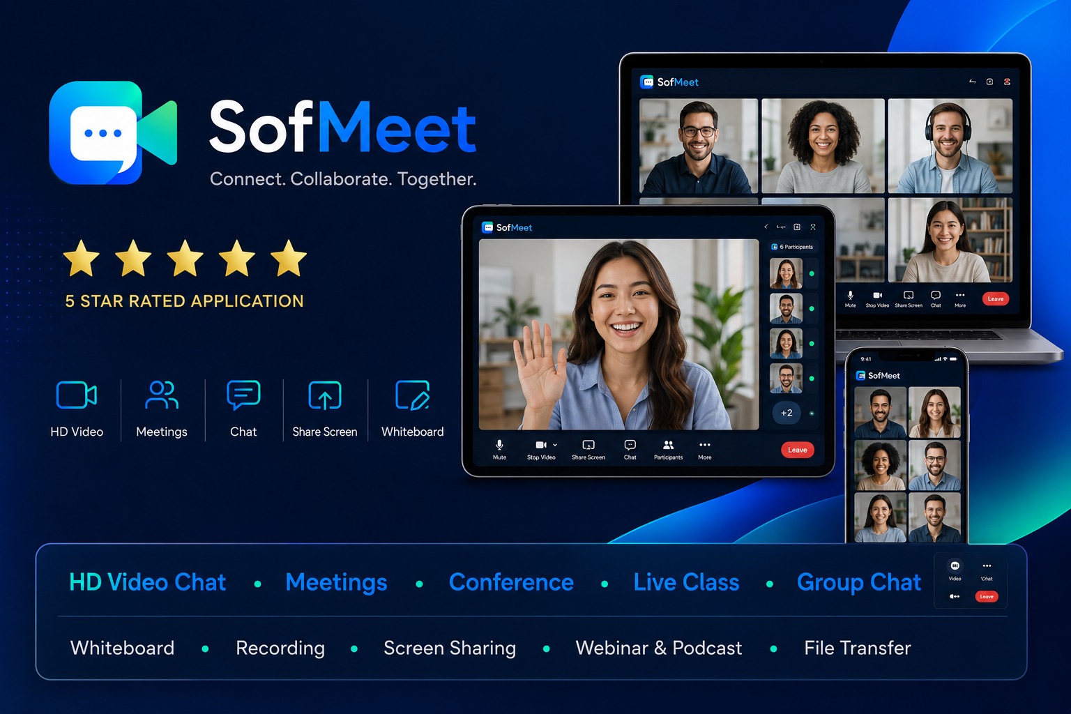 SofMeet Live Audio Video Live Chat, Conference Platform 